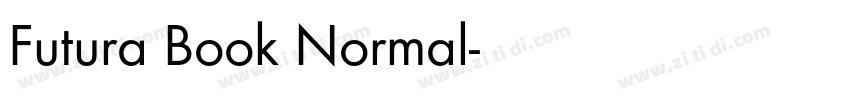 Futura Book Normal字体转换